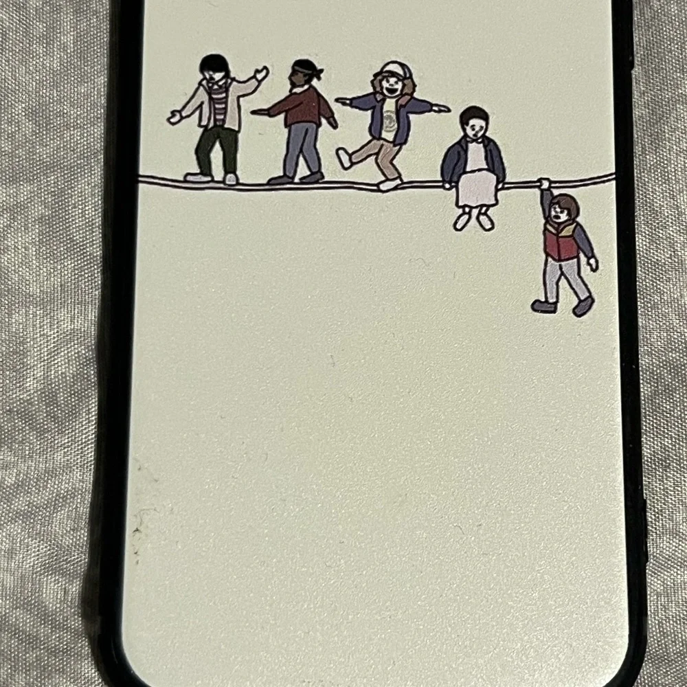 Stranger Things Walking On Rope iPhone 6/6S Phone Bumper Cover Otterbox